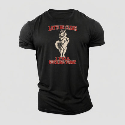 Alaskan Malamute Dog Declarations Cotton T-Shirt – Black