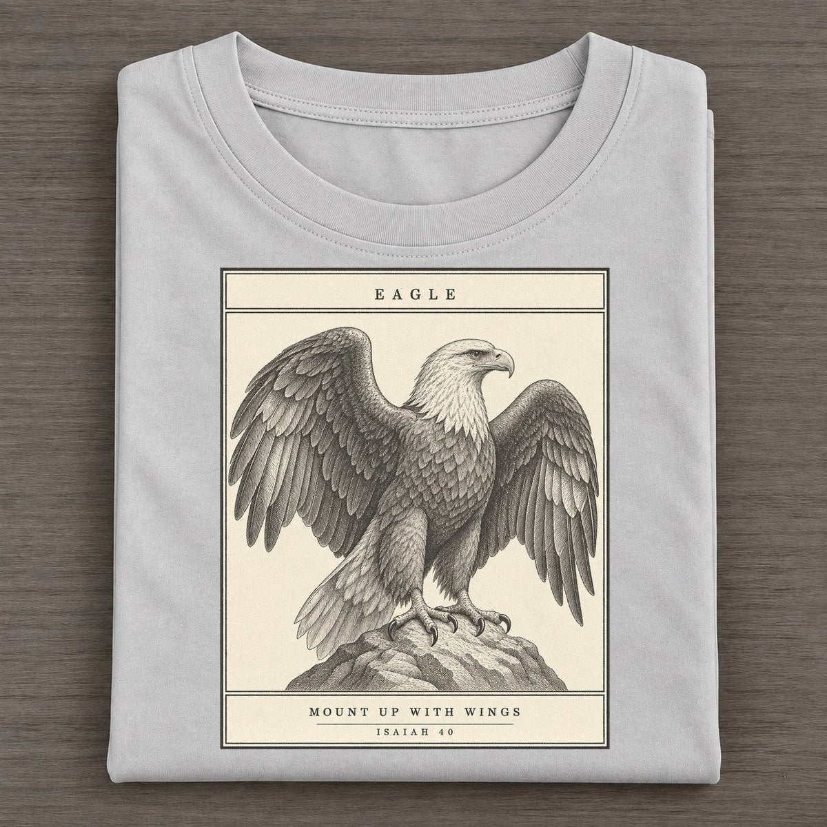 Eagle Specimen Plate Creature Canticle Classic T-shirt – Grey