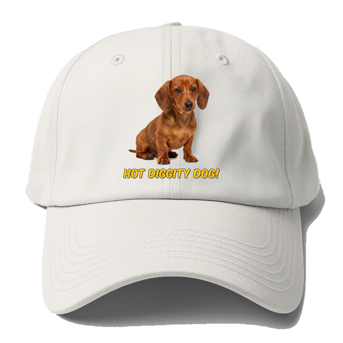 Hot Diggity Dog Baseball Cap – Off White