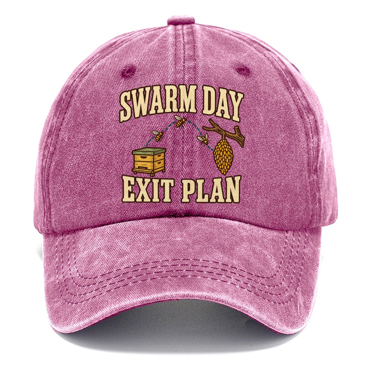 Swarm Day Exit Plan Beekeeping Classic Cap – Dusty Rose