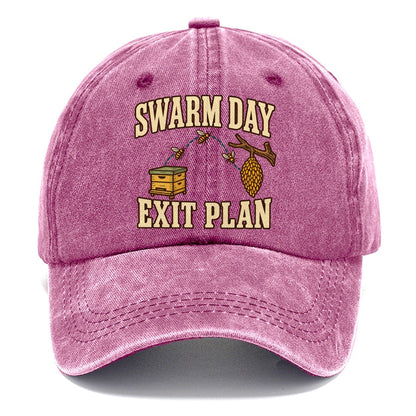 Swarm Day Exit Plan Beekeeping Classic Cap – Dusty Rose