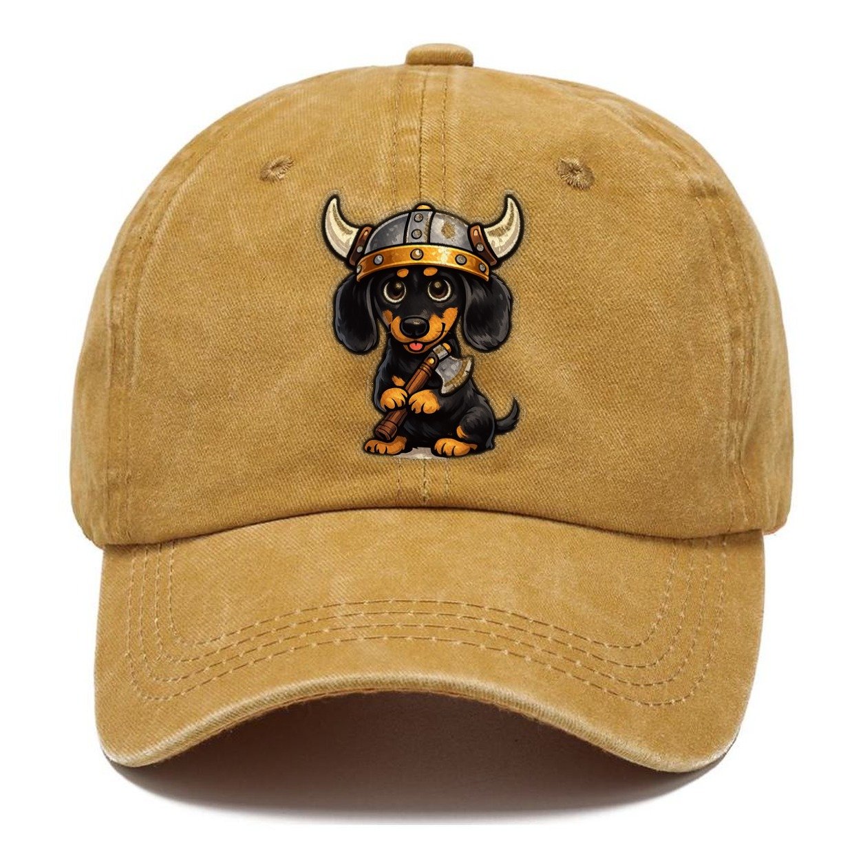 Dachshund Viking Warrior Classic Cap – Golden Harvest