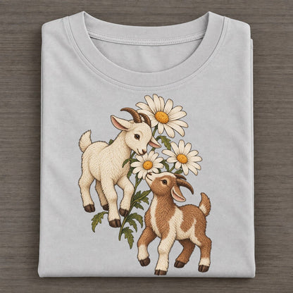 Daisy Goat Pair Everyday Originals Classic T-shirt – Grey