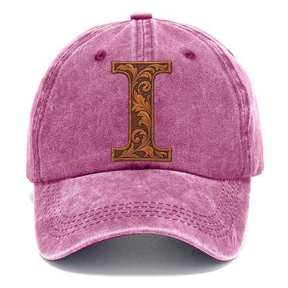 Tooled Leather I Monogram Classic Cap – Dusty Rose