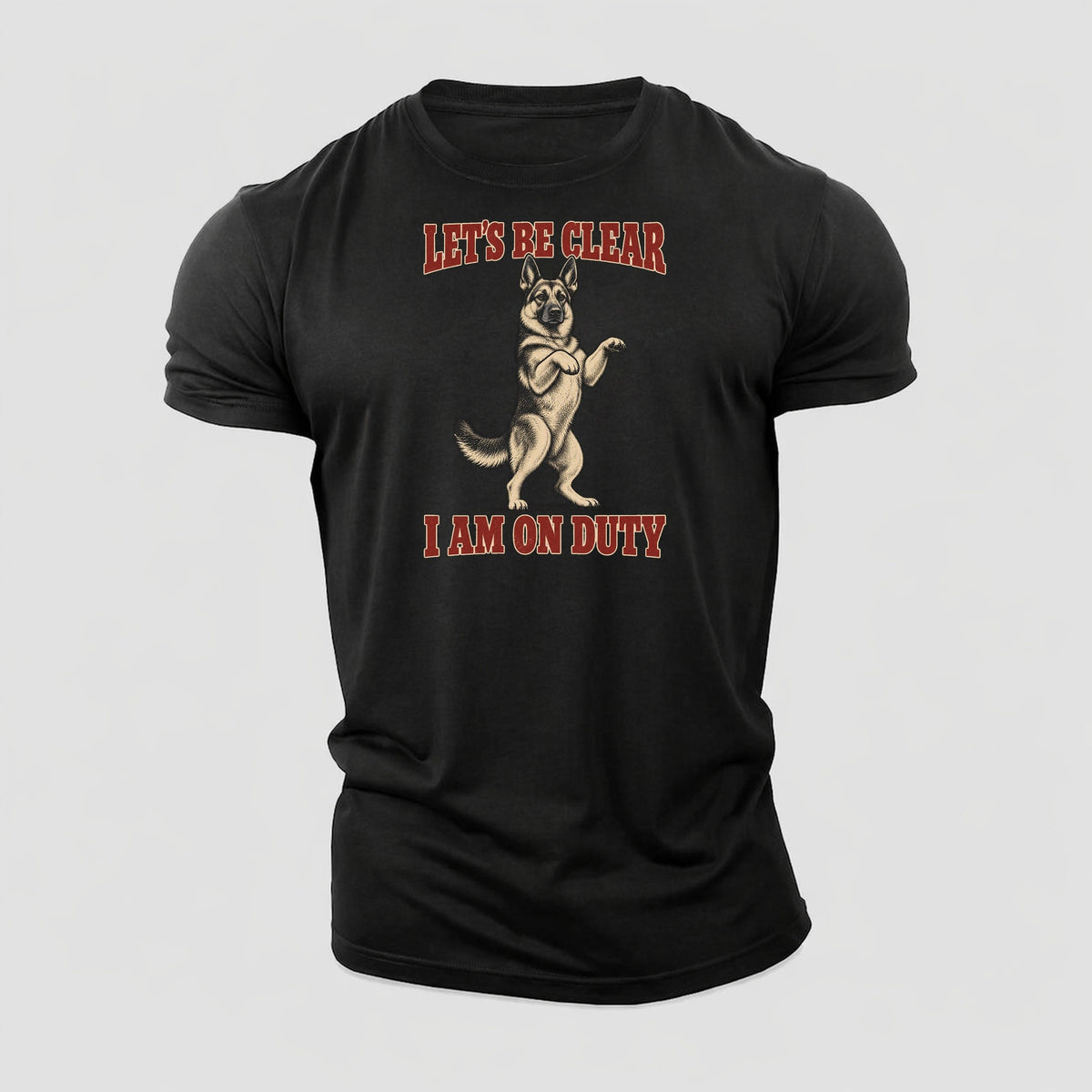 German Shepherd Dog Declarations Cotton T-Shirt – Black