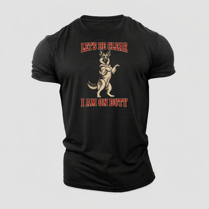German Shepherd Dog Declarations Cotton T-Shirt – Black