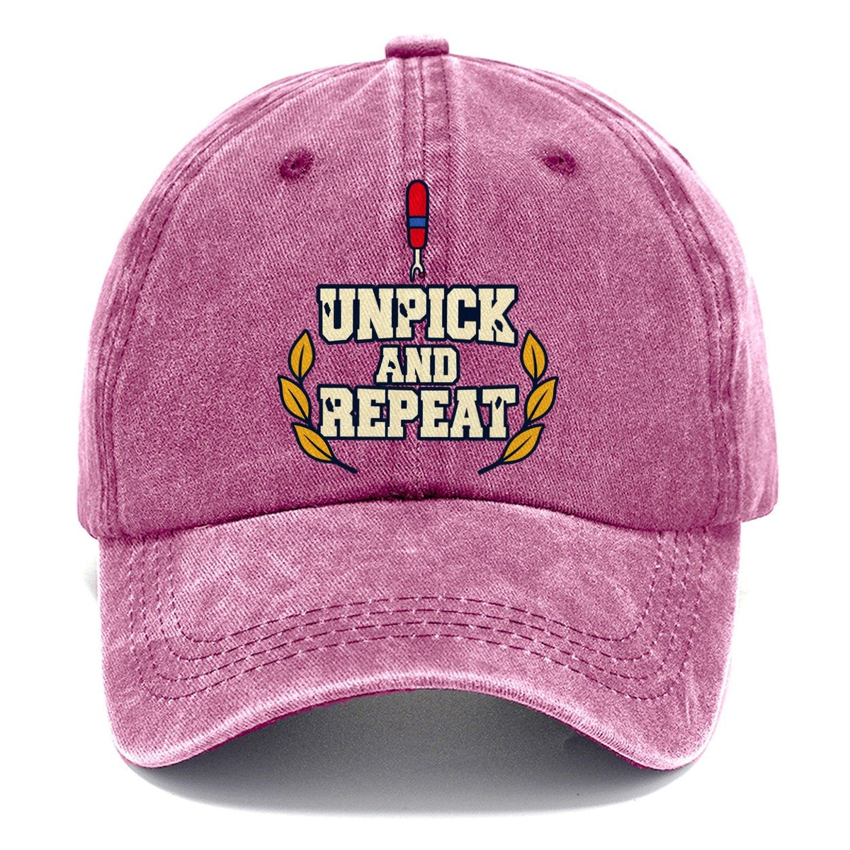 Unpick And Repeat Sewing And Quilting Classic Cap – Dusty Rose