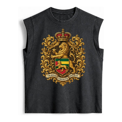 West Highland White Terrier Alert Stan Vintage Washed Tank – Black