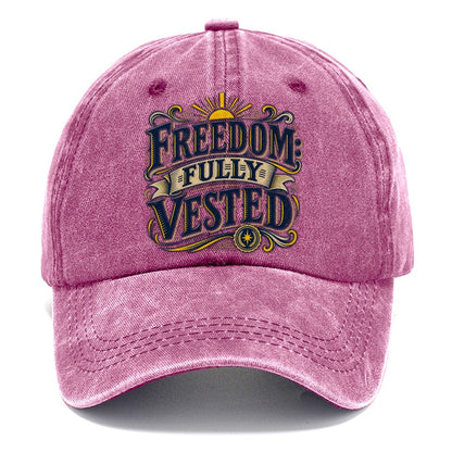 Freedom Fully Vested Retired Living Classic Cap – Dusty Rose