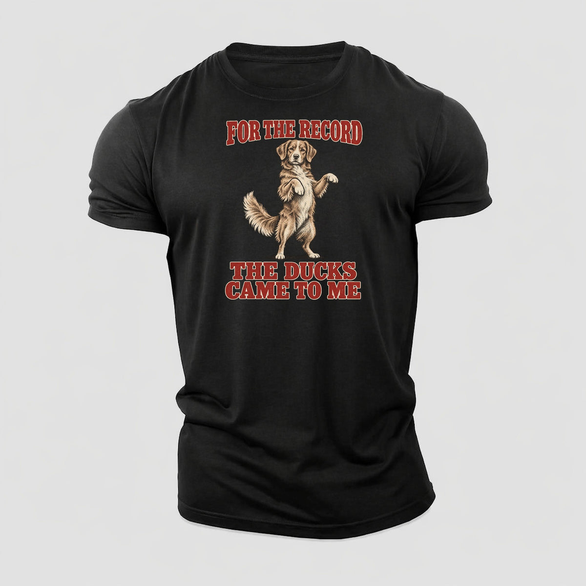 Nova Scotia Duck Tolling Retriever Dog Declarations Cotton T-Shirt – Black