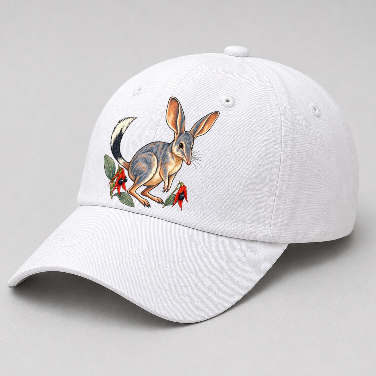 White — angle view