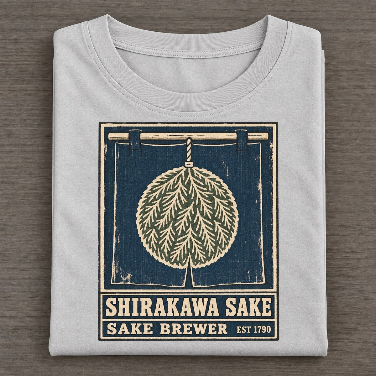 Shirakawa Sake Brewery Noren Trade Co Classic T-shirt – Grey