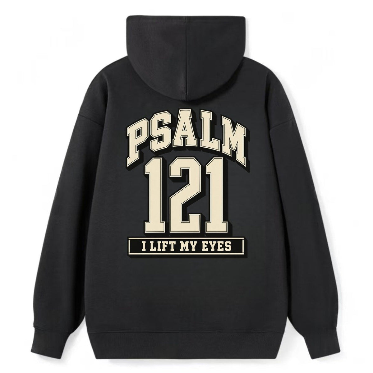 Psalm 121 Varsity Chapel Varsity Classic Pullover Hoodie – Black