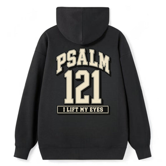Psalm 121 Varsity Chapel Varsity Classic Pullover Hoodie – Black