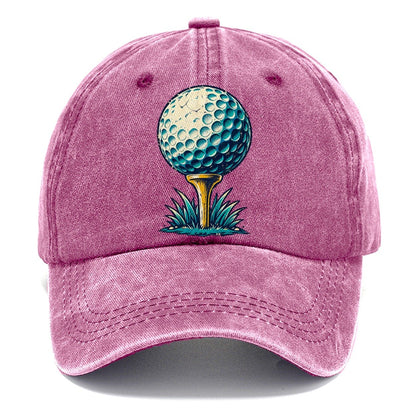 Tee And Ball Mark Golf Life Classic Cap – Dusty Rose