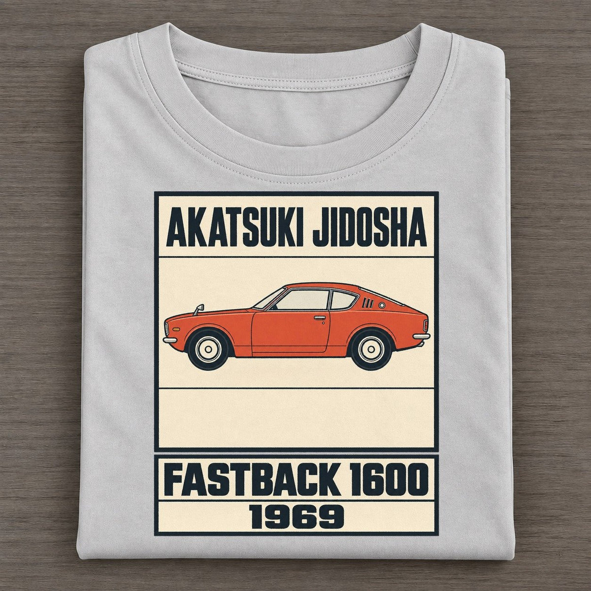 Akatsuki Fastback Showa Speed Plates Classic T-shirt – Grey