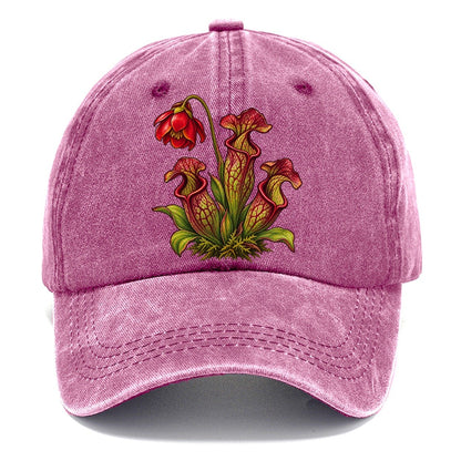 Newfoundland And Labrador Purple Pitcher Plant Canada Cultural Icons Classic Cap – Dusty Rose