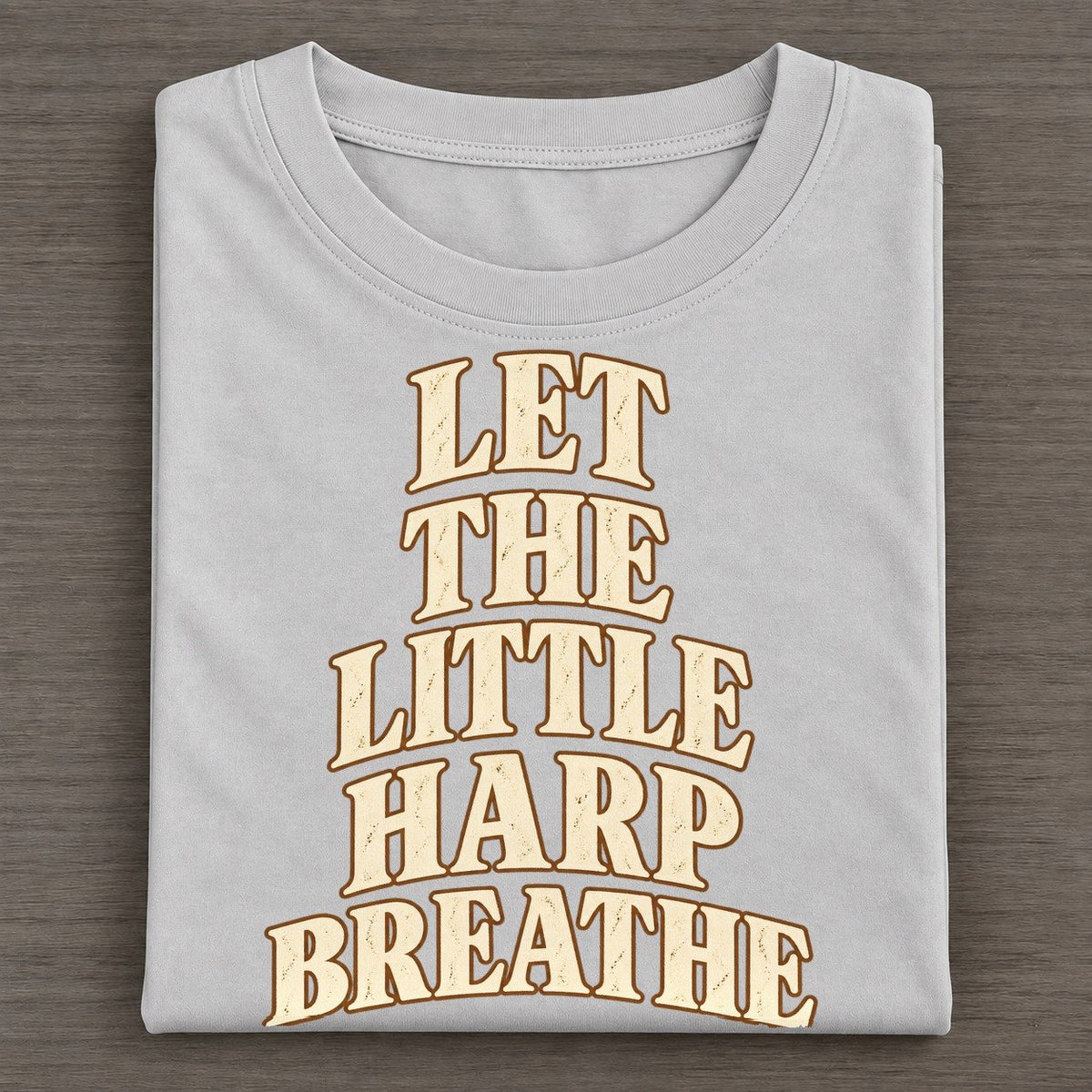 Let The Little Harp Breathe Pastimes Companions Classic T-shirt – Grey