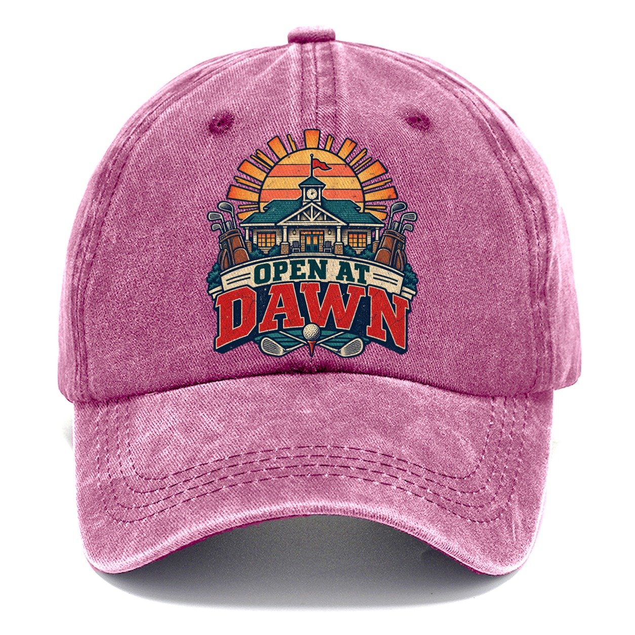 Open At Dawn Golf Life Classic Cap – Dusty Rose