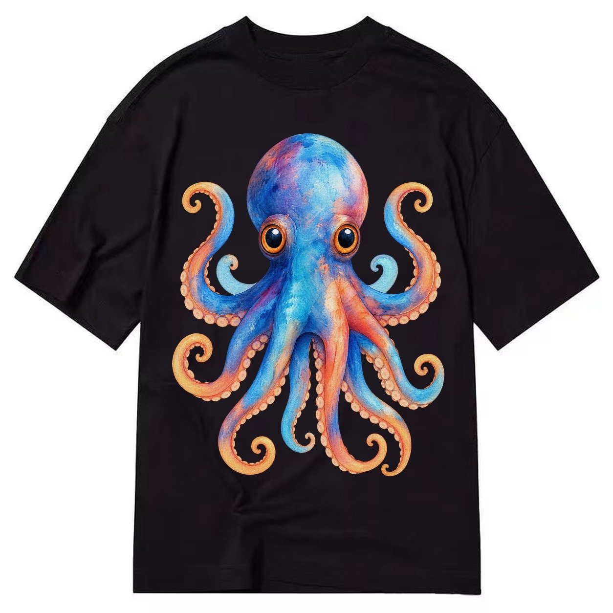 Octopus Cute Classic T-shirt – Black