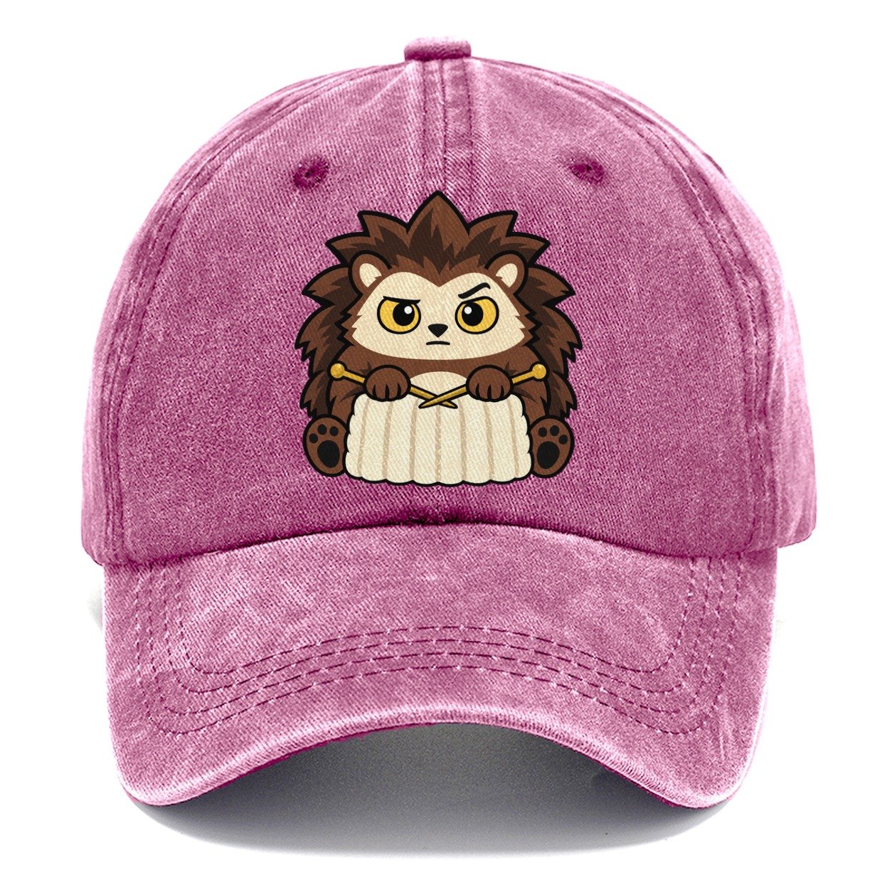 Knitting Hedgehog Yarn Crafts Classic Cap – Dusty Rose