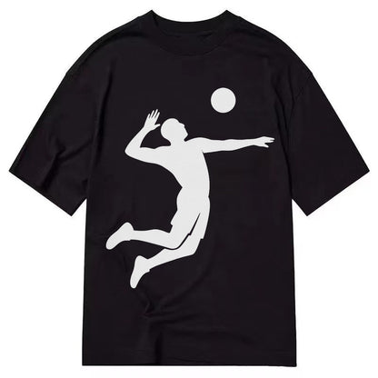 Volleyball Spike Classic T-shirt – Black