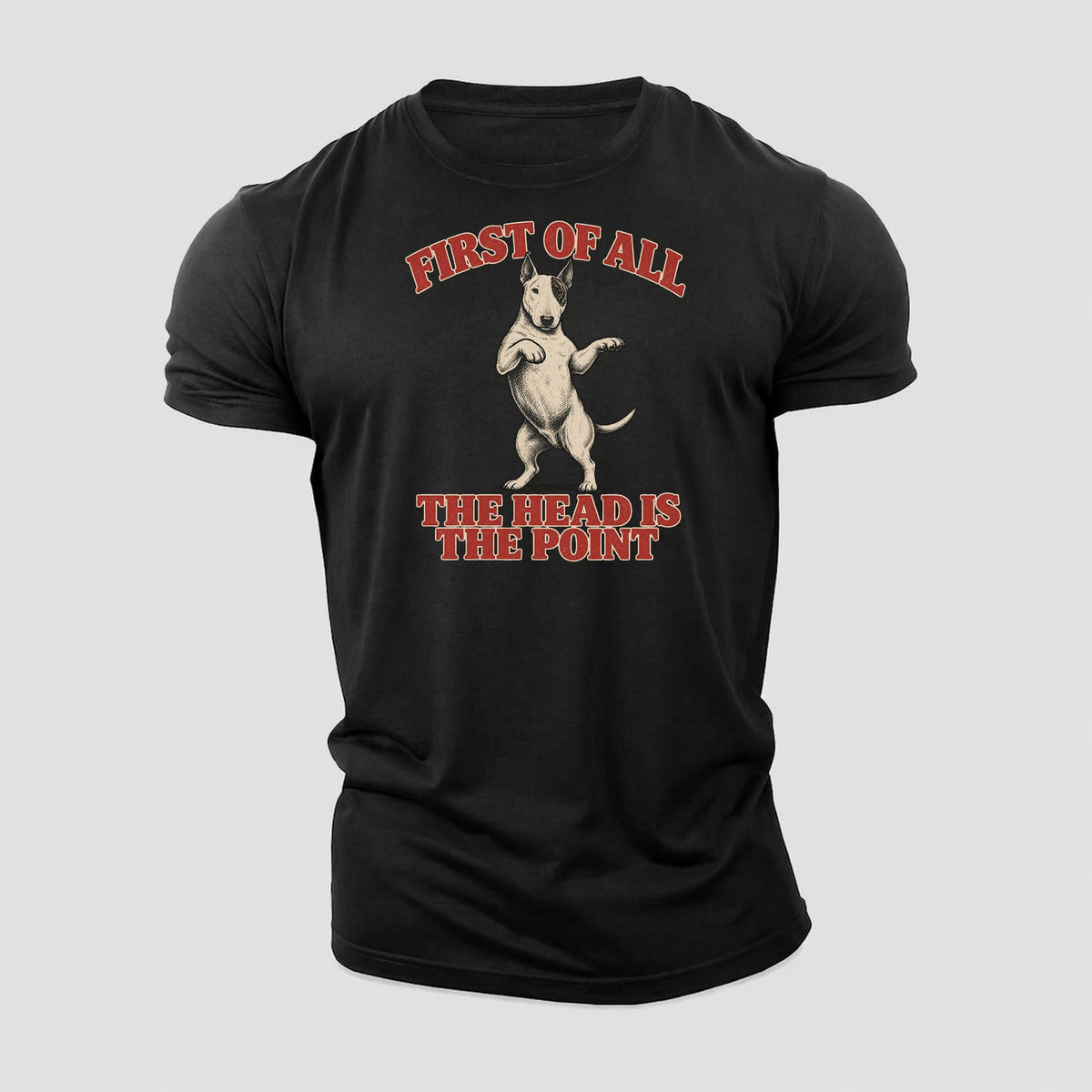 Bull Terrier Dog Declarations Cotton T-Shirt – Black