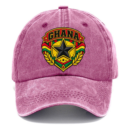 Ghana Retro Badge Country Logos Classic Cap – Dusty Rose