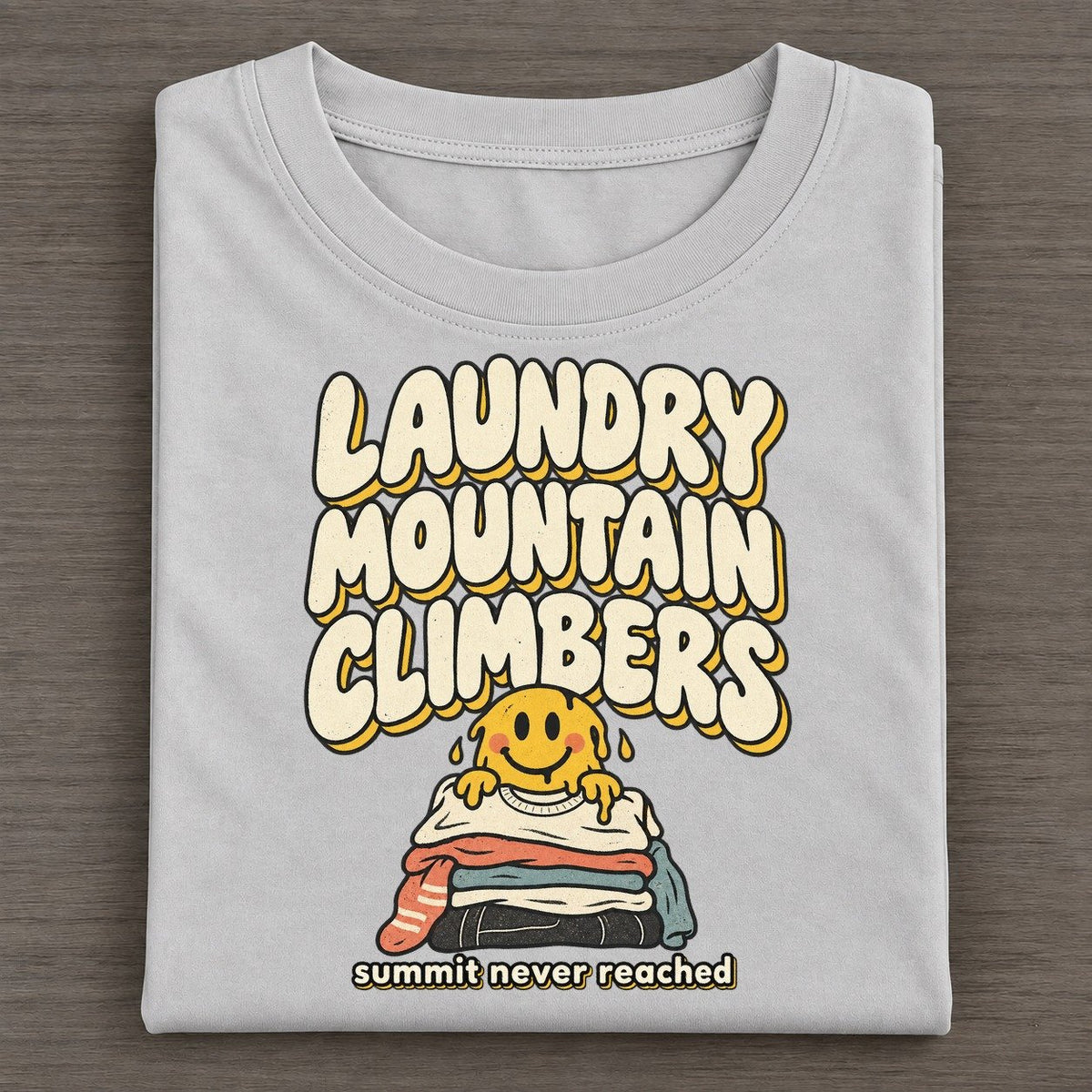 Laundry Mountain Running On Fumes Club Classic T-shirt – Grey