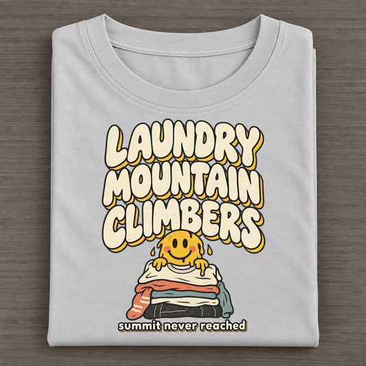 Laundry Mountain Running On Fumes Club Classic T-shirt – Grey