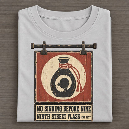 Ninth Street Flask Izakaya Rules Classic T-shirt – Grey