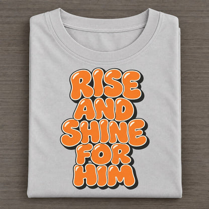 Rise And Shine For Him Sunday Puff Classic T-shirt – Grey