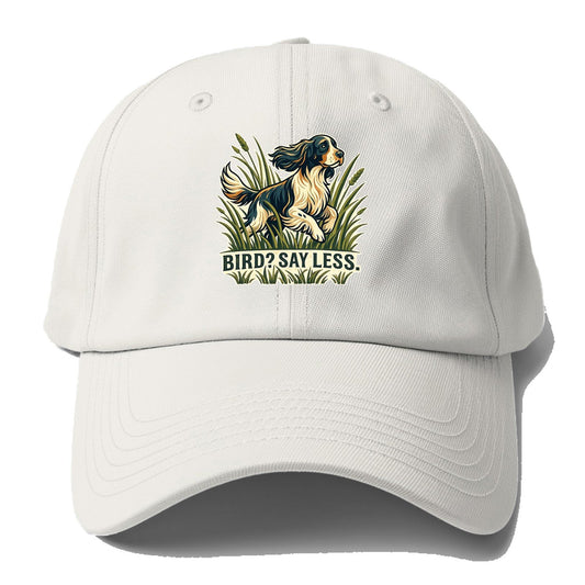 Bird Say Less Baseball Cap – Off White