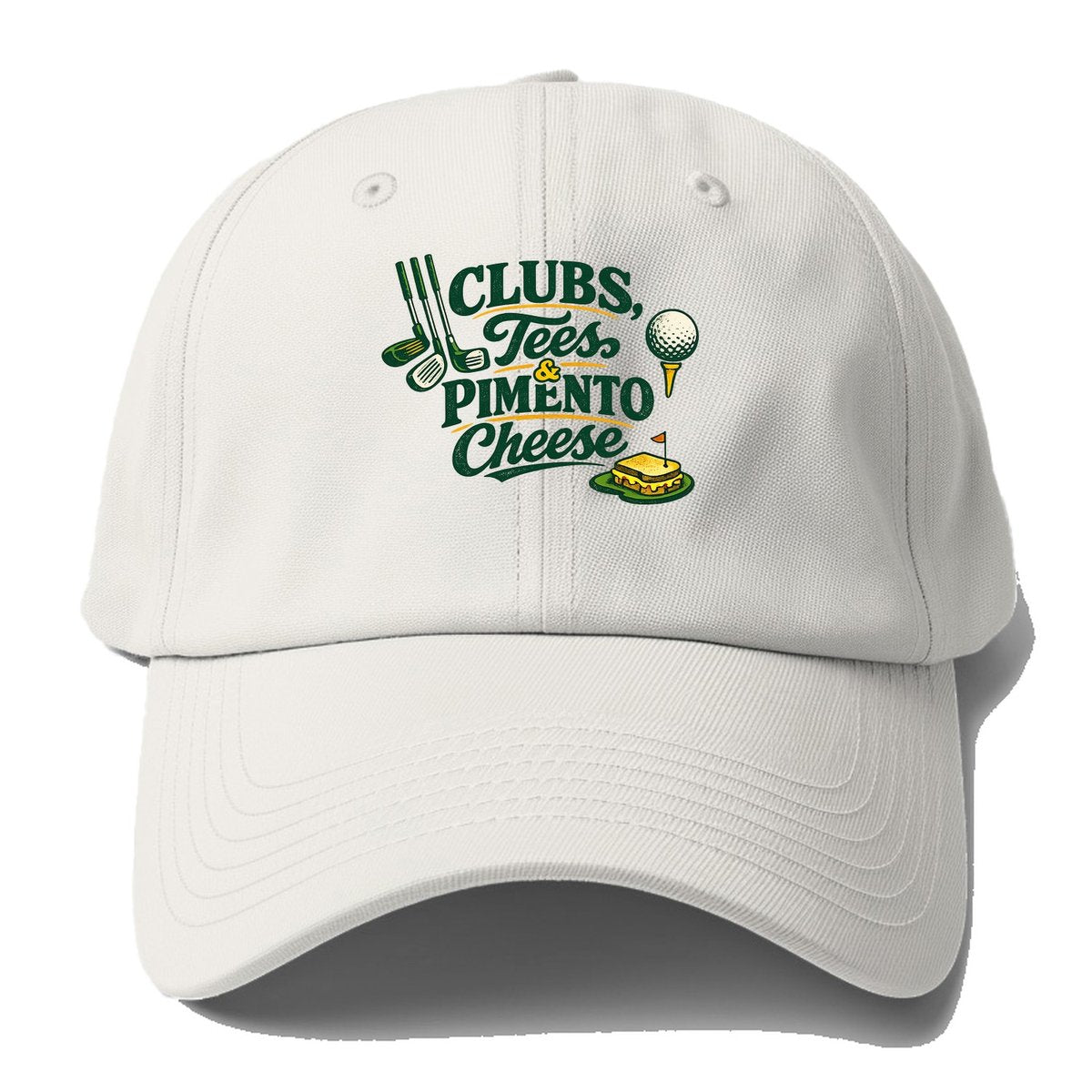 Clubs Tees Pimento Cheese Baseball Cap – Off White