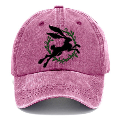 Celtic Hare Familiar Witch Magic Classic Cap – Dusty Rose