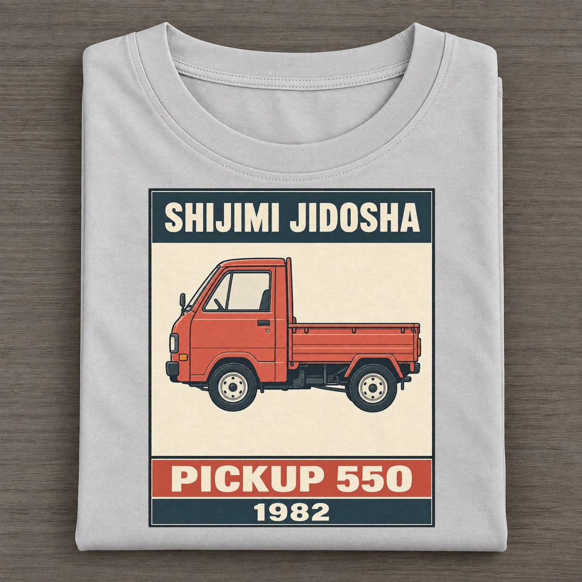 Shijimi Pickup Showa Speed Plates Classic T-shirt – Grey