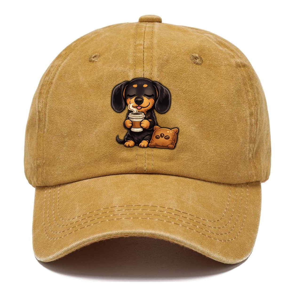 Coffee Loving Dachshund Classic Cap – Golden Harvest