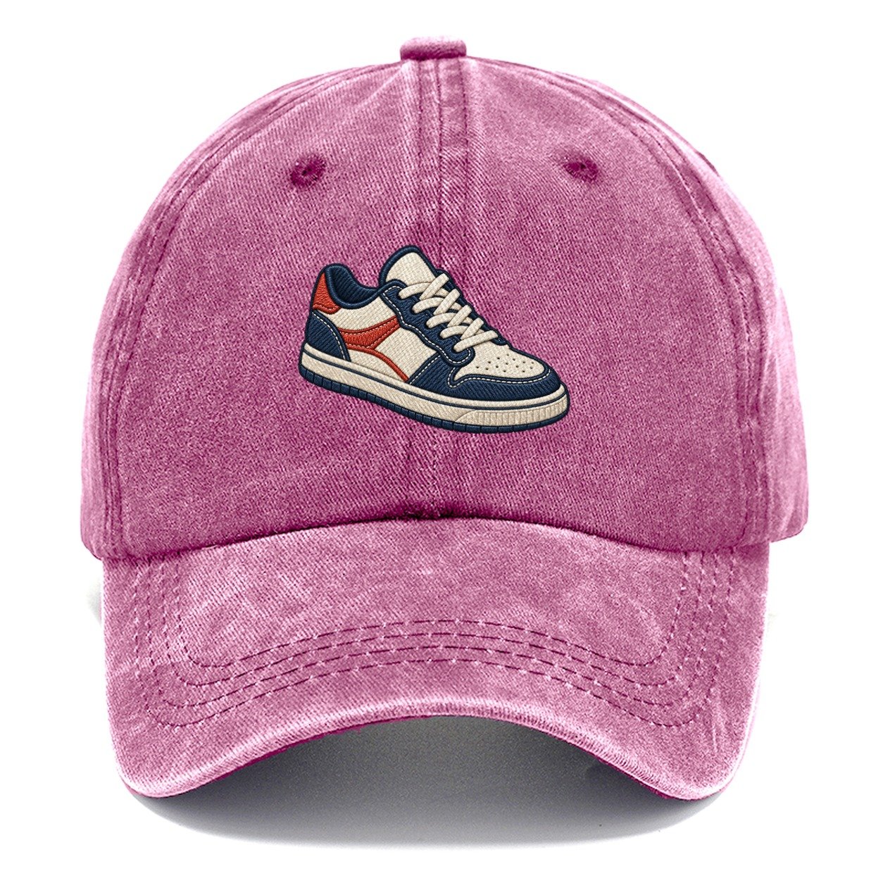 Low Top Court Sneaker Tiny Solo Marks Classic Cap – Dusty Rose