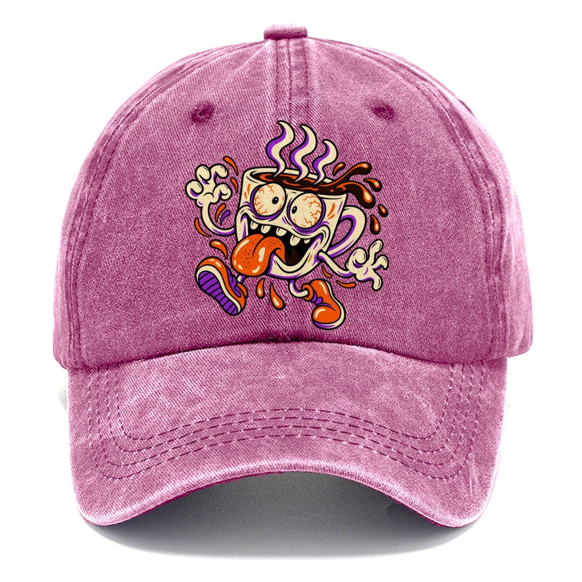 Monster Coffee Cup Crazy Styles Classic Cap – Dusty Rose