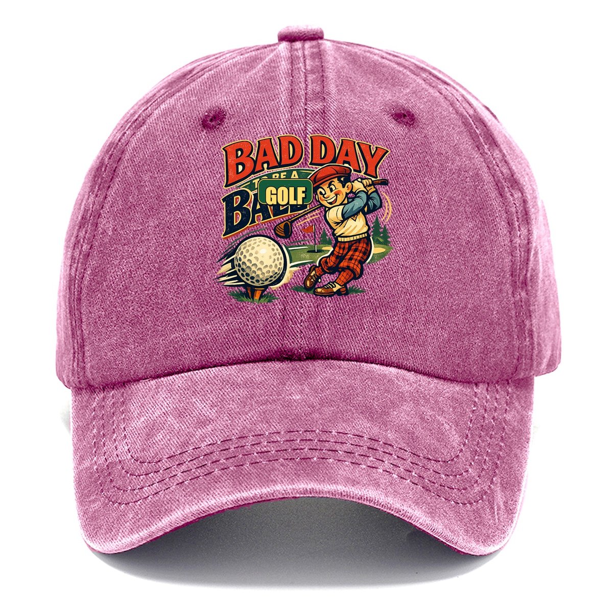 Bad Day To Be A Golf Ball Classic Cap – Dusty Rose
