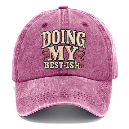 Doing My Best Ish American Wit Classic Cap – Dusty Rose