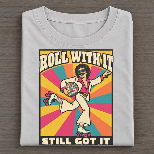 Roller Moustache Boogie Bodies Classic T-shirt – Grey
