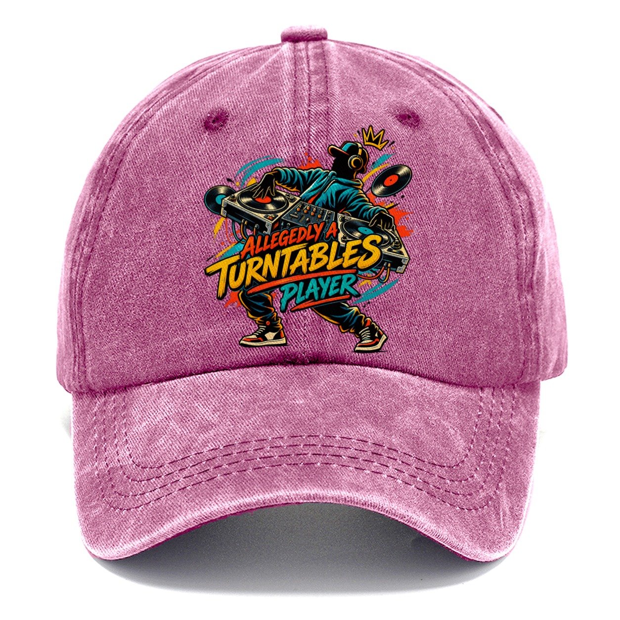Allegedly A Turntables Player Music Instruments Classic Cap – Dusty Rose