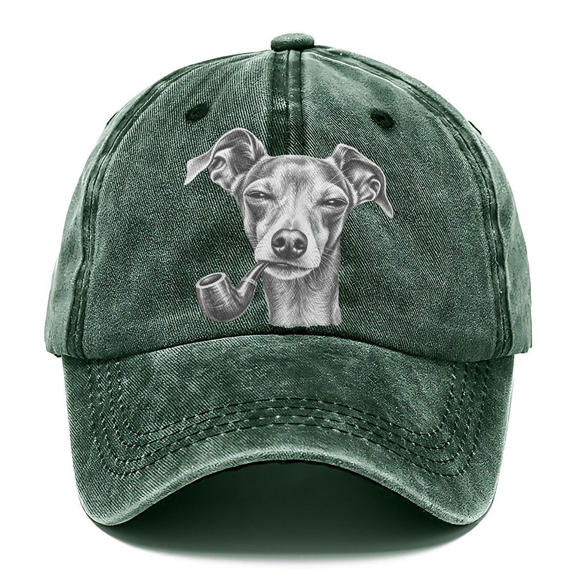 Italian Greyhound A Classic Tobacco Pipe Smoking Dogs Smoking Dogs Portraits Classic Cap – Forest Mist