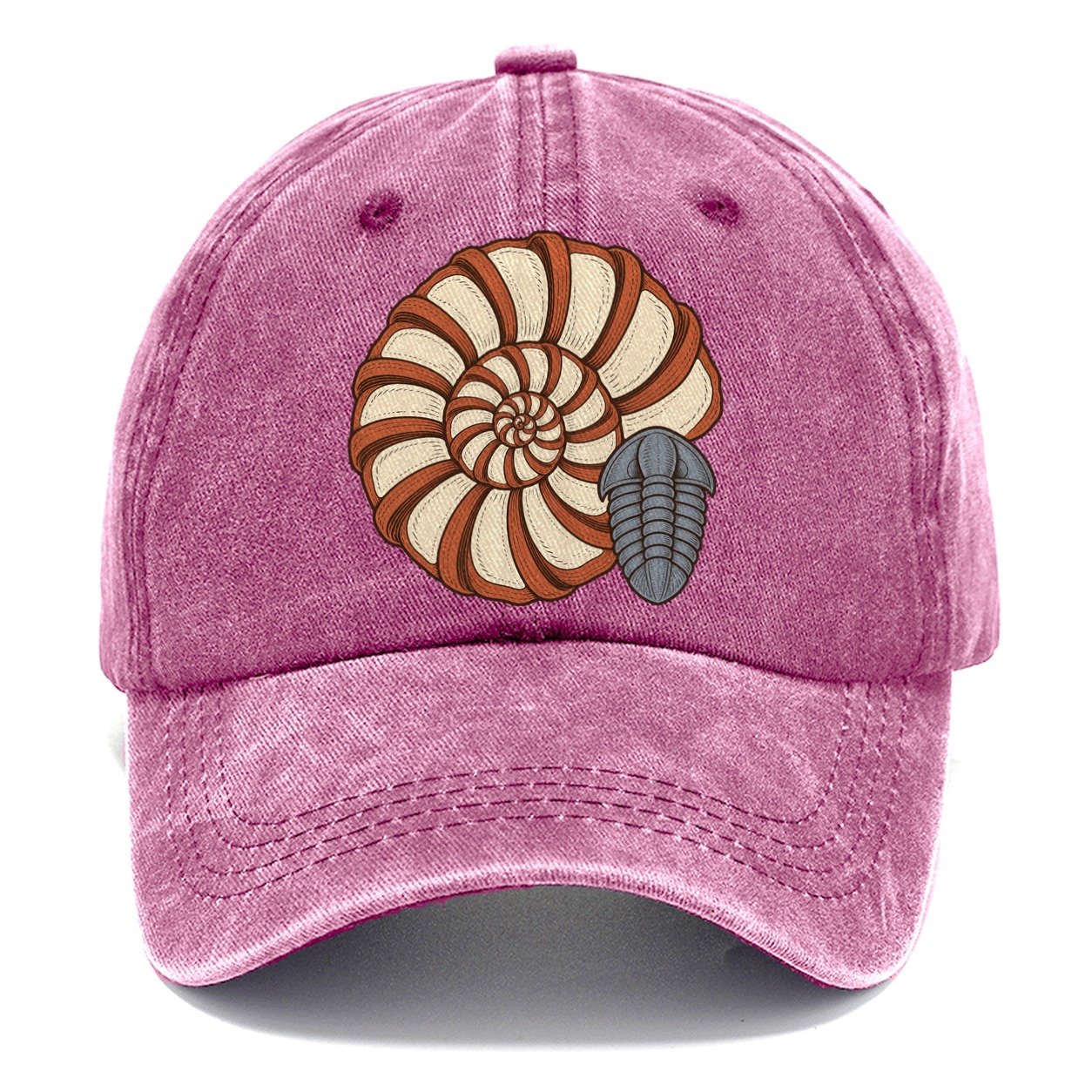 Ammonite Specimen Plate Rocks And Minerals Classic Cap – Dusty Rose