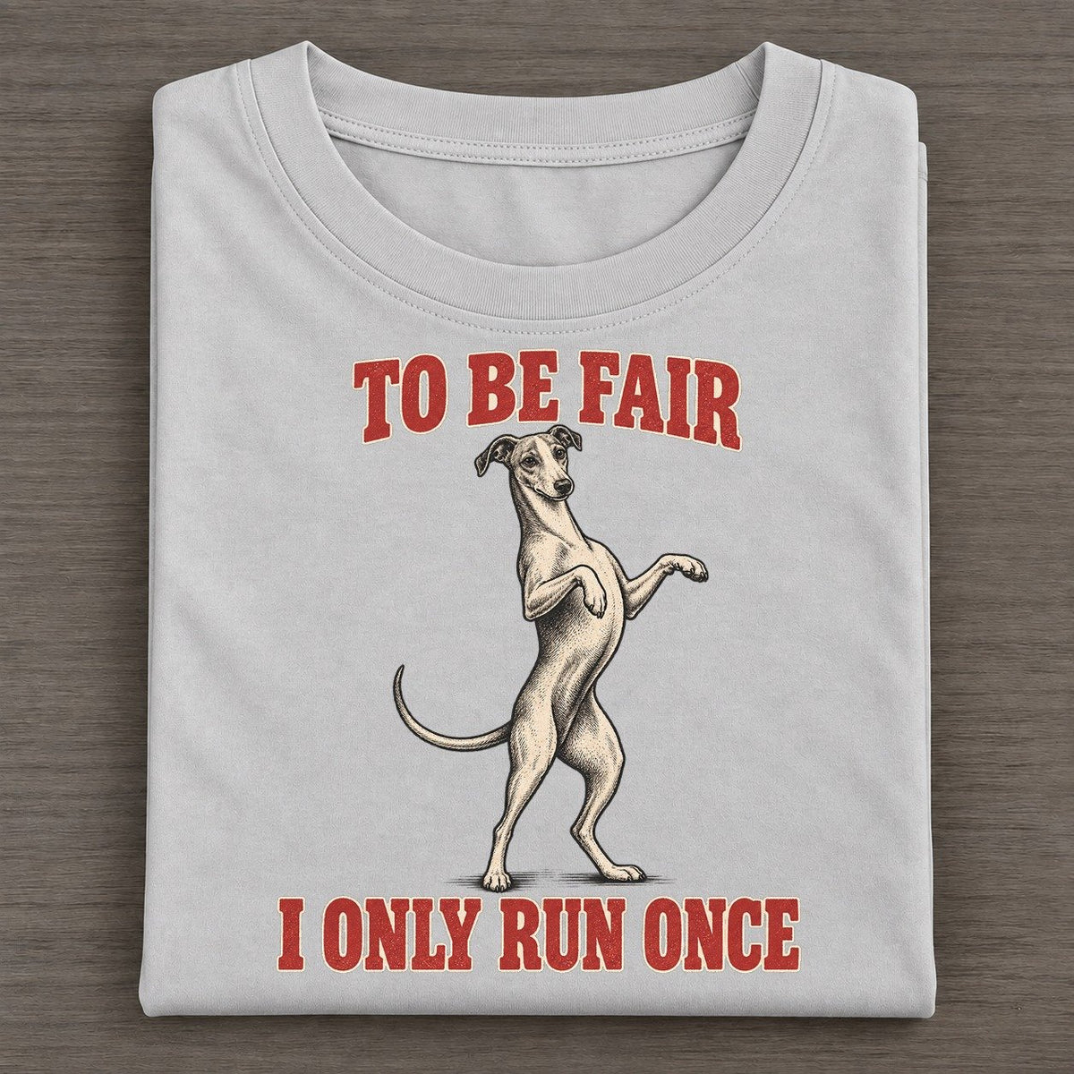 Whippet Dog Declarations Classic T-shirt – Grey