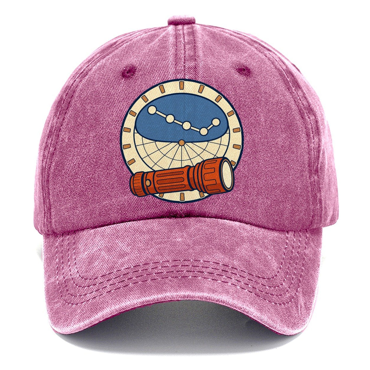 Red Torch And Planisphere Astronomy And Stargazing Classic Cap – Dusty Rose