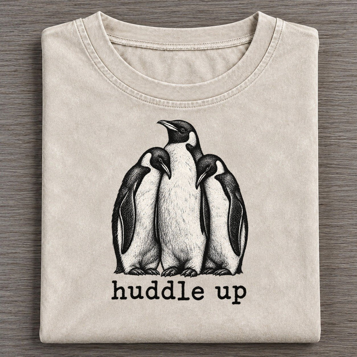 Huddle Up Collective Nouns Vintage T-shirt – Off White