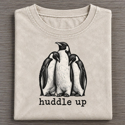 Huddle Up Collective Nouns Vintage T-shirt – Off White