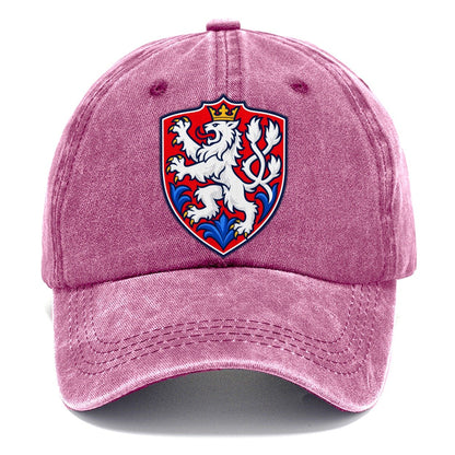 Czech Republic Minimal Emblem Country Logos Classic Cap – Dusty Rose